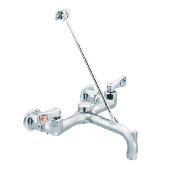 Moen M-DURA Rough Chrome Two-Handle Service Sink Faucet