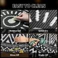 thumbnail image 4 of SIXHOME Outdoor Rugs with LED Strip Lights 8'x8' Round Indoor Outdoor Rugs Waterproof Reversible Patio Rug Plastic Straw Lightweight Outdoor Carpet for RV Camping Deck Balcony Beach Boho Porch Decor, 4 of 7