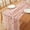 Pink, variant on Embroidery Daisy Christmas Table Runner 9ft Florals Seasonal Tulle Table Runner Holiday Kitchen Dining Table Decoration for Home Party Indoor(28" x 108")