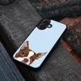 thumbnail image 4 of WIRESTER Shockproof Soft Rubber Cover Case for Apple iPhone 16 Plus 6.7" 2024, Animal Boston Terrier Red and White Dog On Light Blue Background, 4 of 5