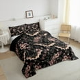 thumbnail image 3 of Feelyou Bohemian Gothic Bat Full Size Comforter Sets, Romantic Flower Floral Bedding Comforter Set, Western Plant Botanical Reversible Bedding Sets, Ultra Soft Bedroom Decor, 3 Pieces, 3 of 8