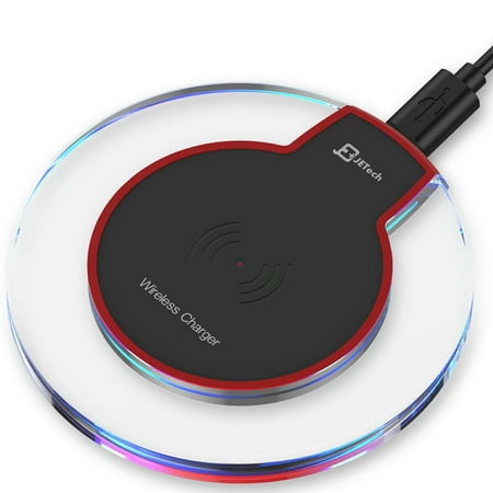 Wireless Charger, JETech Ultra-Slim Wireless Charging Pad for Samsung S6 / S6 Edge, Nexus 4 / 5 / 6 / 7 (2013), Nokia Lumia 920, LG Optimus Vu2, HTC 8X / Droid DNA and All Qi-Enabled