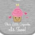 thumbnail image 4 of Inktastic 2nd Birthday Cupcake Girls Cute Girls Baby Bib, 4 of 4