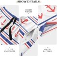 thumbnail image 6 of GZHJMY Anchor Pajama Pants Short for Men, Lounge Pants Lightweight Men Pajama Bottoms with Drawstring Pockets, Christmas New Year Birthday Gifts, X-Large, 6 of 7