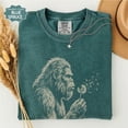 thumbnail image 7 of Comfort Colors Bigfoot Dandelion Shirt, Vintage Sasquatch Nature Tee, Woodland Cryptid Graphic T-Shirt, Outdoor Adventure Gift, 7 of 7