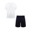 thumbnail image 6 of Gubotare Kids Active Short Sets Boys' Shorts Set - 2 Piece Short Sleeve T-Shirt and Shorts - Summer Outfit Set for Boys,9-10 Years White, 6 of 9