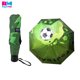 thumbnail image 3 of Sombrilla Paraguas De Bolsillo Con Diseño de Fútbol Pelota verde oscuro, 3 of 9