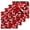 Red, variant on Red Geometric Kitchen Dish Towels for Drying Dishes Set of 4, Modern Abstract Black White Striped Lines Waffle Weave Microfiber Hand Tea Bathroom Towels Quick Dry & Absorbent Towel 12x12