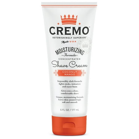 Cremo Astonishingly Superior Coconut Mango Moisturizing Shave Cream, 6 fl (Best Shaving Cream For Private Area)