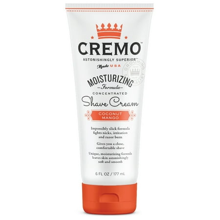 Cremo Astonishingly Superior Coconut Mango Moisturizing Shave Cream, 6 fl