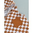thumbnail image 6 of Cenuakty Baby Boy Summer Outfits Checkerboard Print Sleeveless Hoodie T-shirt and Stretch Casual Shorts Set, 6 of 8