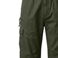 thumbnail image 6 of IhhxPro Men's Cotton Outdoor Cargo Shorts Elastic Waist Button Detail Men Multi Pocket Work Casual Hiking Summer Straight Fit Lightweight Durable M-4XL, 6 of 6