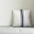 thumbnail image 2 of Creative Products Navy Blue Flour Sack Stripes 18x18 Spun Poly Pillow, 2 of 2