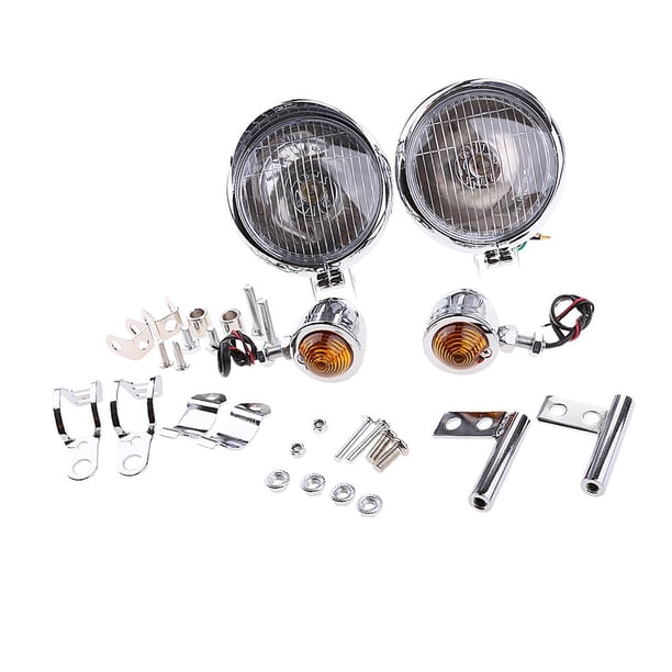 El Punto De La Motocicleta LED Que Conduce La Lámpara De La Niebla Se Enciende Para XL1200X / X48 Plata Sunnimix Faros antiniebla de la motocicleta