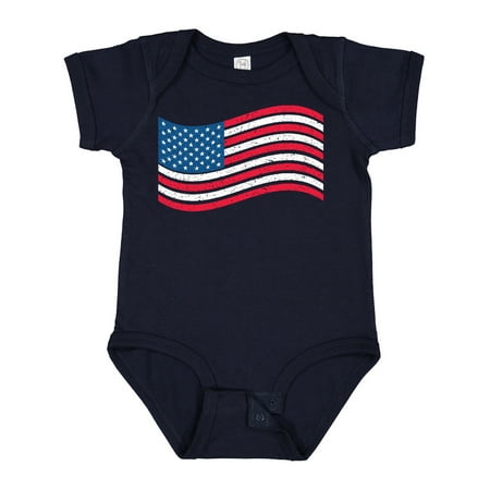 

Inktastic Grunge American Flag Boys or Girls Baby Bodysuit