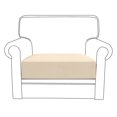 thumbnail image 1 of 2024 Stretch Fabric Solid Polyester Spandex Couch Slipcover  Beige, 1 of 16