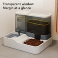 thumbnail image 3 of Cat Dry Food Feeder,  Cover Pet Supply Feeder Water Dispenser Transparent Viewing Window  For Daily Life Grey,,Blue, 3 of 8