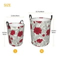 thumbnail image 5 of Balery Leaves And Anemone Round Laundry Basket with Handles Waterproof Freestanding Laundry Hamper for Clothes Toys in the Dorm and Family-Medium, 5 of 8