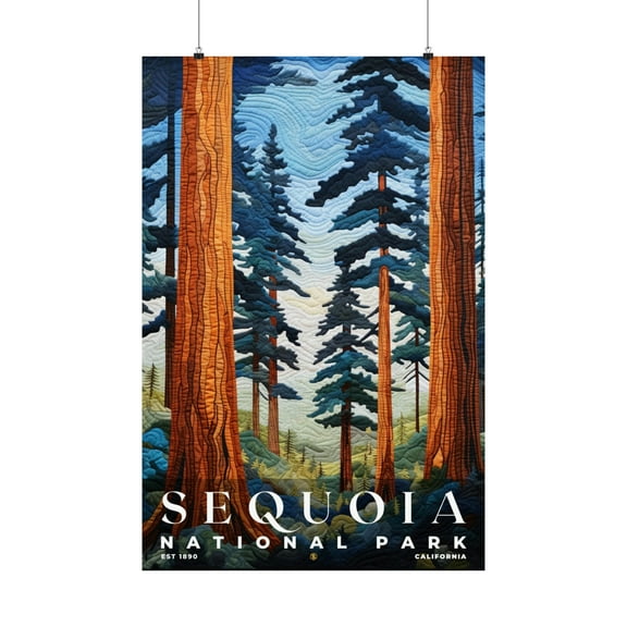 ELNEIT - Sequoia National Park Poster, Unframed Matte Paper, S09