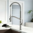 thumbnail image 3 of Kraus Sellette™ Commercial Style Pull-Down Kitchen Faucet in Spot Free Stainless Steel, 3 of 11
