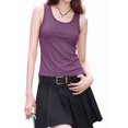 thumbnail image 4 of Tank Top for Women Summer Sleeveless Scoop Neck Workout Tank Tops Loose Basic Vest Tee Shirts XXL, 4 of 9
