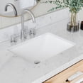 thumbnail image 3 of ARIEL Monroe 48 Inch Single Rectangle Sink Bathroom Vanity With Carrara White Quartz Countertop 1.5 Inch Edge In White, 3 of 7