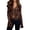 A-Coffee166, variant on Female Leopard Print Tie Front Ruffled Bell Sleeve Cropped Blouse Night Out Party Shirt