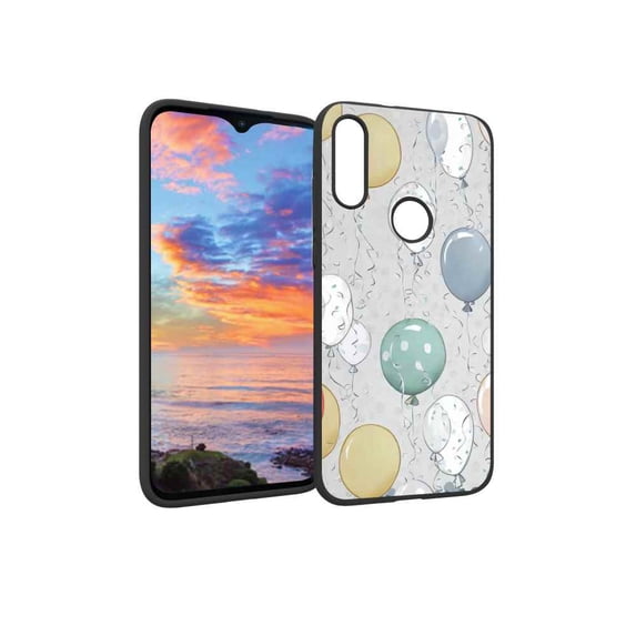 Compatible with Moto E 2020 Phone Case, Balloons 27 Case Men Women, Flexible Silicone Shockproof Case for Moto E 2020