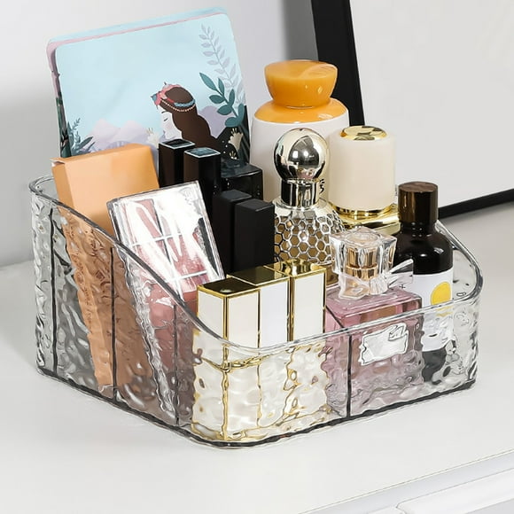 Incredible Savings,Cosmetic Storage Box With Cover And Dustproofs Label Desktop Lipstick Storage Six Compartment Sundries Classification Storage Box,PENDANE,Clear