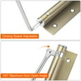 thumbnail image 3 of Uxcell 2 Pack 195mm Stainless Steel Automatic Safety Spring Door Closer, Bronze, 3 of 5