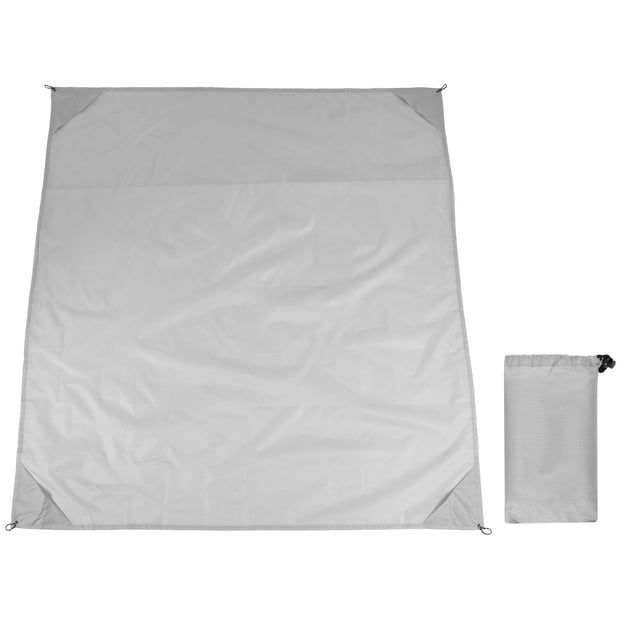 Esterilla de picnic portátil de tela Oxford para playa, manta para exteriores impermeable y resistente a la arena de color gris