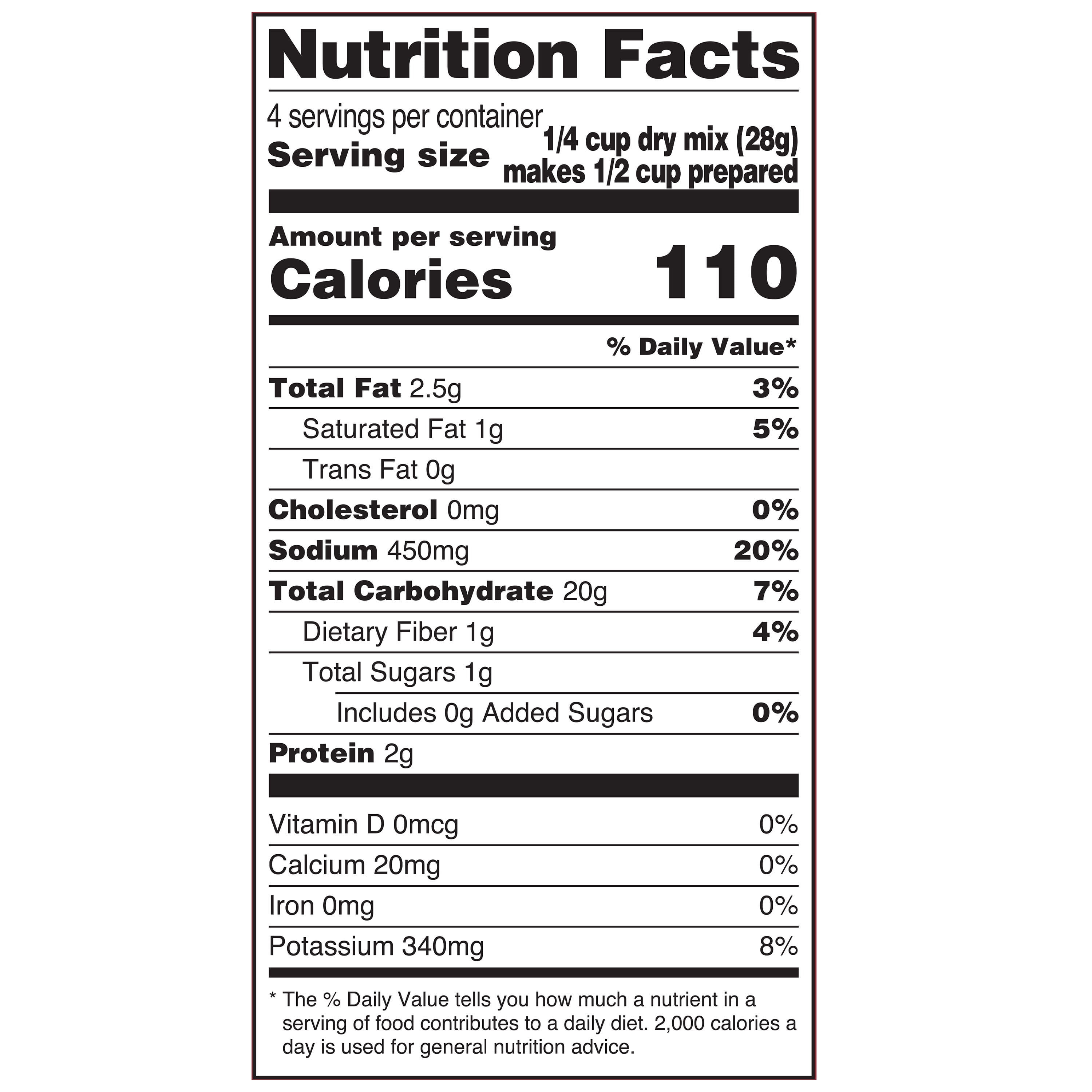 Great Value Buttery Complete Potatoes, 4 oz, Pouch