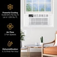 thumbnail image 6 of Whirlpool 18,000 BTU 230V Window-Mounted Air Conditioner with Remote Control, WHAW182CW, 6 of 19