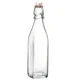 thumbnail image 2 of Botella De Vidrio Italiano con Tapón Hermético, Botella Reutilizable Almacenadora de Líquidos, Modelo Swing, Estilo Minimalista, Capacidad 1 Litro, 2 of 7