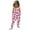 Pink, variant on WERYOUNG Toddler Baby Girl Football Prints Jumpsuit Sleeveless Romper Onesie, Black, 3-4 Years