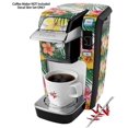 thumbnail image 2 of Beach Flowers 02 White - Decal Style Vinyl Skin fits Keurig K10 / K15 Mini Plus Coffee Makers (KEURIG NOT INCLUDED), 2 of 3