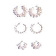 thumbnail image 1 of Aretes de Perlas Cultivadas GREG J.M. Chapa Oro 3 Pares, 1 of 3