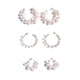 thumbnail image 1 of Aretes de Perlas Cultivadas GREG J.M. Chapa Oro 3 Pares, 1 of 3