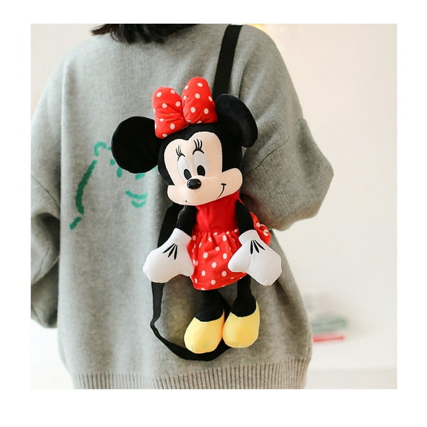 Mochila de juguete de peluche de Mickey Mouse 1 pieza mochila de regalo para nina mochila bonita de moda Minnie 40cm 16 ER Bodega Aurrera en linea