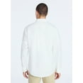 thumbnail image 4 of Free Assembly Men's Oxford Woven Shirt With Long Sleeves, Sizes XS-3XL, 4 of 7