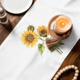 thumbnail image 3 of Gnomes Sunflowers Table Runner 48 Inches, Country Yellow Floral Bees Daisy Bed Runner Dresser Scarves Tabletop for Indoor Outdoor Parties/Ceremony/Banquet, 13" x 48", 3 of 9