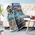 thumbnail image 2 of to My Bonus Dad Blanket Gifts for Fathers Day Present from Son Daughter Christmas Birthday Presents for Dad in Law Step Dad Throw Blanket, 2 of 5