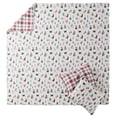 thumbnail image 6 of Levtex Home - Meowy Christmas Quilt Set - Full/Queen Quilt and Two Standard Shams - Red, Green, Grey and White - Quilt (88x92in.) and Shams (20x26in.) - Reversible - Cotton/Polyester, 6 of 8