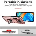 thumbnail image 3 of Estuche GANGXUN para Xiaomi Redmi Note 9 Pro, soporte giratorio 360°, estilo mecánico y magnético, 3 of 5