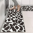 thumbnail image 2 of Kitchen Rugs Sets Of 2,White and Black Of Leopard Print Anti Fatigue Kitchen Mat Rugs Non Slip Washable,Decorative Kitchen Floor Mats for Kitchen,Sink,Laundry,17"X47", 2 of 5