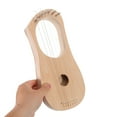 thumbnail image 5 of Viveous Lyre Harp DIY Kit Build Your Own Wooden Instrument with 7 Strings Tuning Tools and Soundboard for Beginners and Music Lovers, 5 of 10