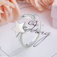 thumbnail image 1 of Versatile Rotatable Adjustable Anxiety Relieving Pressure Relieving Silver Plated Zircon Ring for Finger, 1 of 4