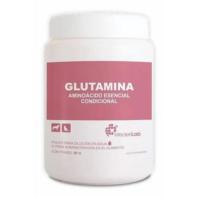 Mederilab Glutamina 90 g, Aminoácido oral para perros y gatos