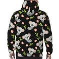 thumbnail image 5 of Hoodies for Men - Pink Tulip Gray Koala Long Sleeve Comfrt Men'S Fashion Hoodies & Sweatshirts, Sweatshirts for Men Hoodies Pullover Clothing Clothes with Pouch, 5 of 7