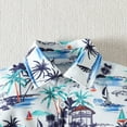 thumbnail image 5 of Ketyyh-chn99 Little Boys Clothes Graphics Print Pocket Shirt Shorts 2Pcs Summer Outfits White,80, 5 of 5